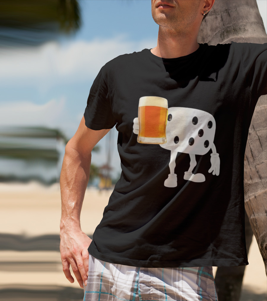 Dice Holding Beer Meme T-Shirt