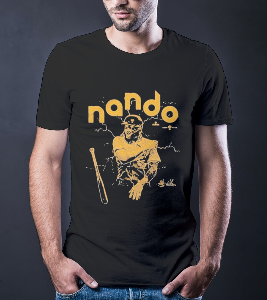 Nando Fernando Tatís Jr. San Diego Padres Baseball Player With Bat T-Shirt