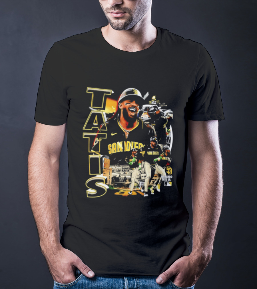 San Diego Padres Tatis Jr. 2026 MLB Collage T-Shirt