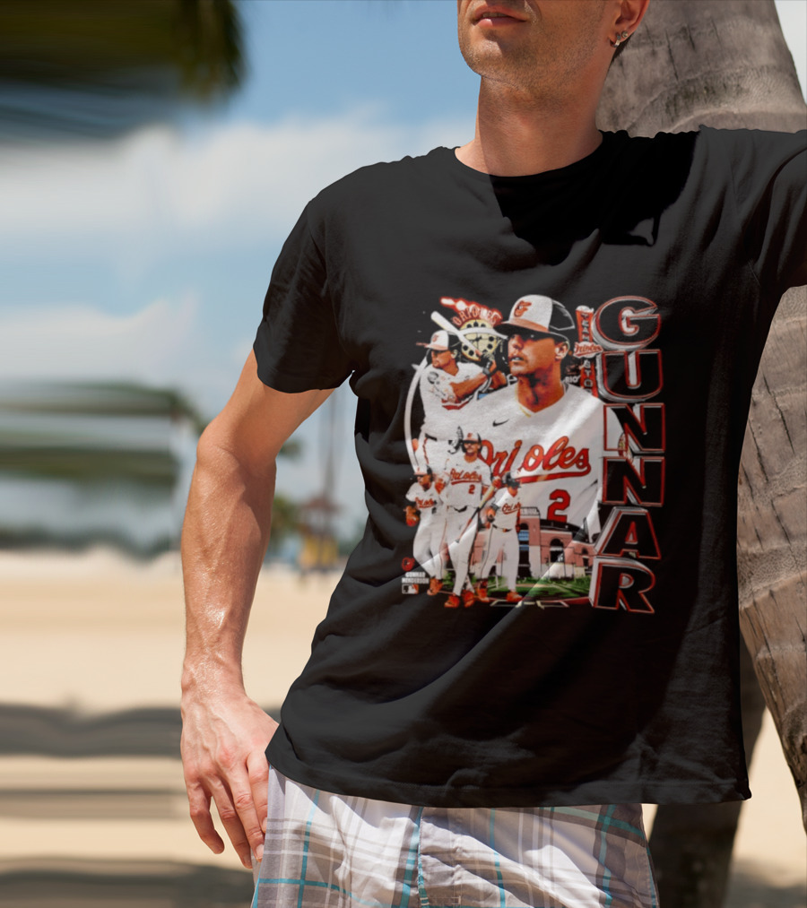 Gunnar Henderson Baltimore Orioles MLB 2026 Collage T-Shirt