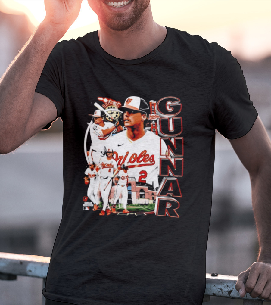 Gunnar Henderson Baltimore Orioles MLB 2026 Collage T-Shirt