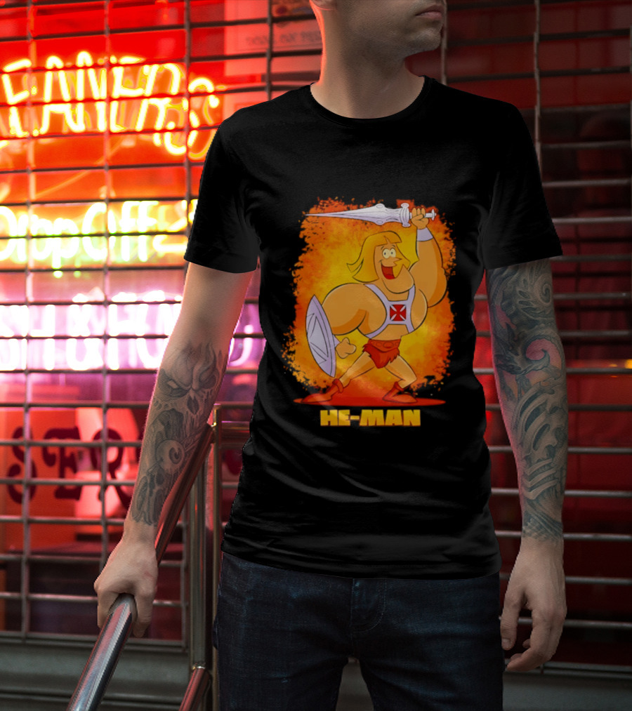 He Man Power Sword Masters Of The Universe Retro 80s T-Shirt