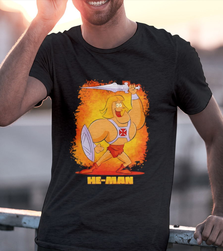 He Man Power Sword Masters Of The Universe Retro 80s T-Shirt