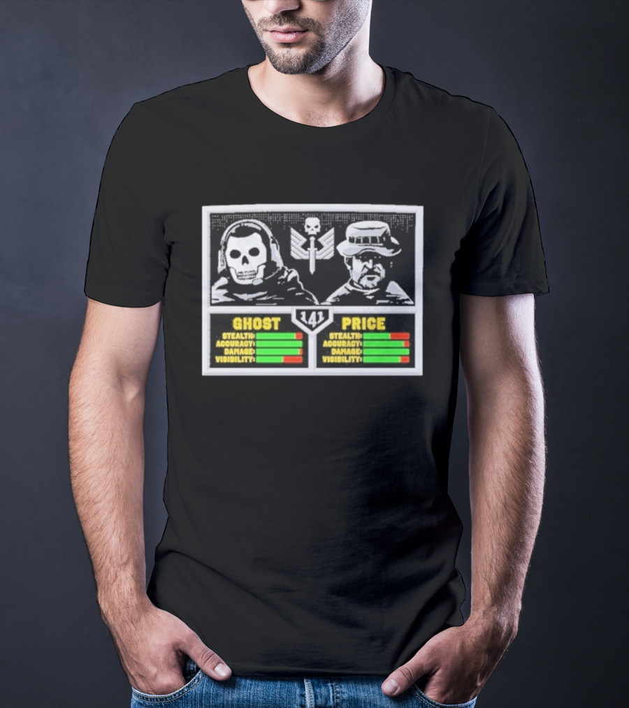 Call Of Duty Ghost Price Stealth Accuracy Damage Visibility 141 T-Shirt