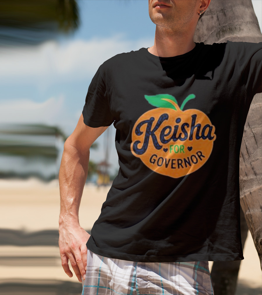 Keisha For Governor Peach T-Shirt