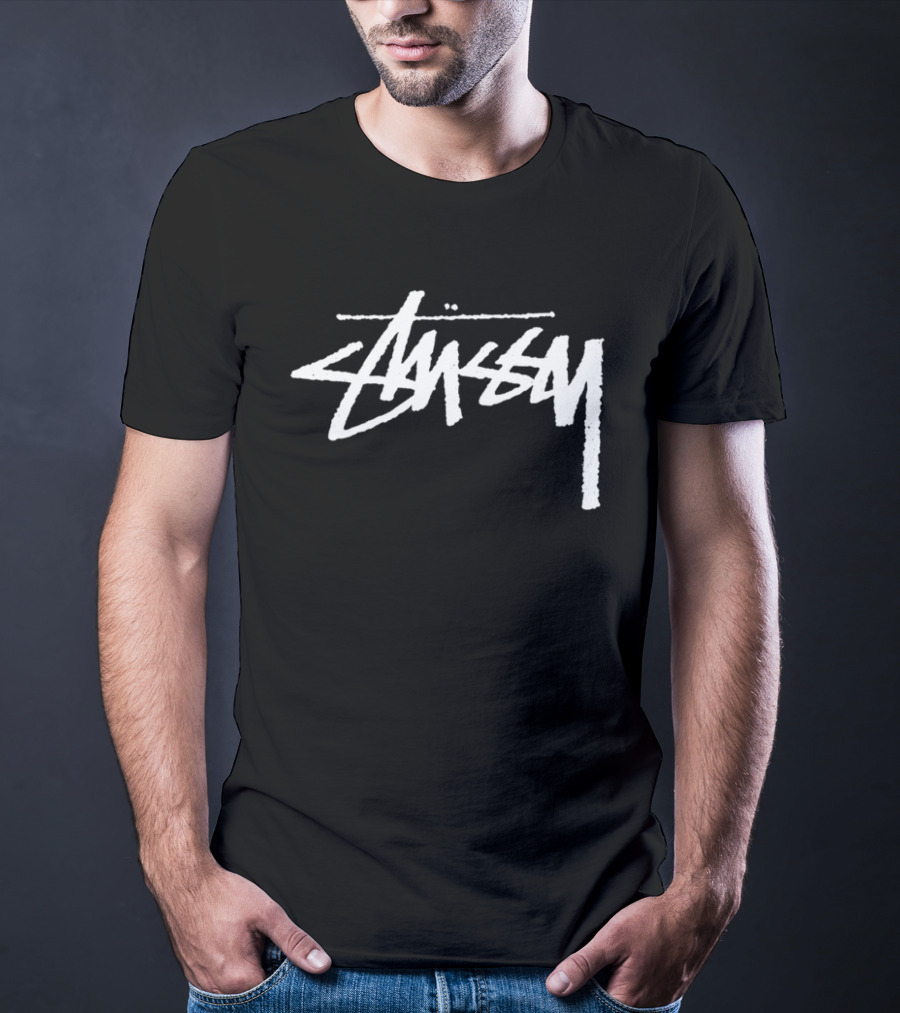 Stussy Yin Yang Pigment Dyed Retro Style Streetwear T-Shirt