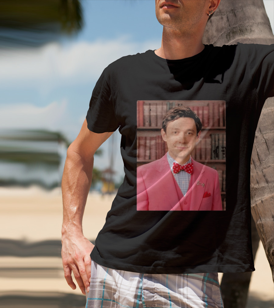 Pinky Herman Jon Ossoff Bow Tie Suit T-Shirt