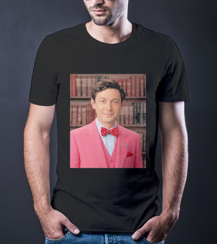 Pinky Herman Jon Ossoff Bow Tie Suit T-Shirt