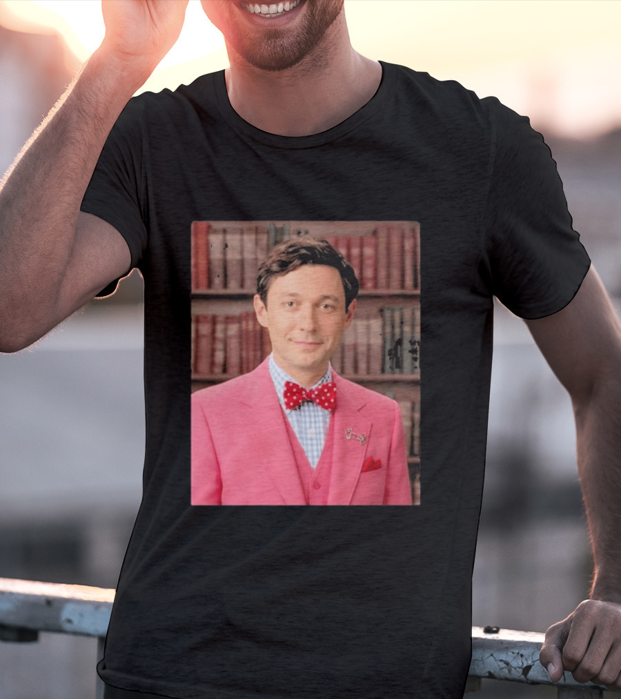 Pinky Herman Jon Ossoff Bow Tie Suit T-Shirt