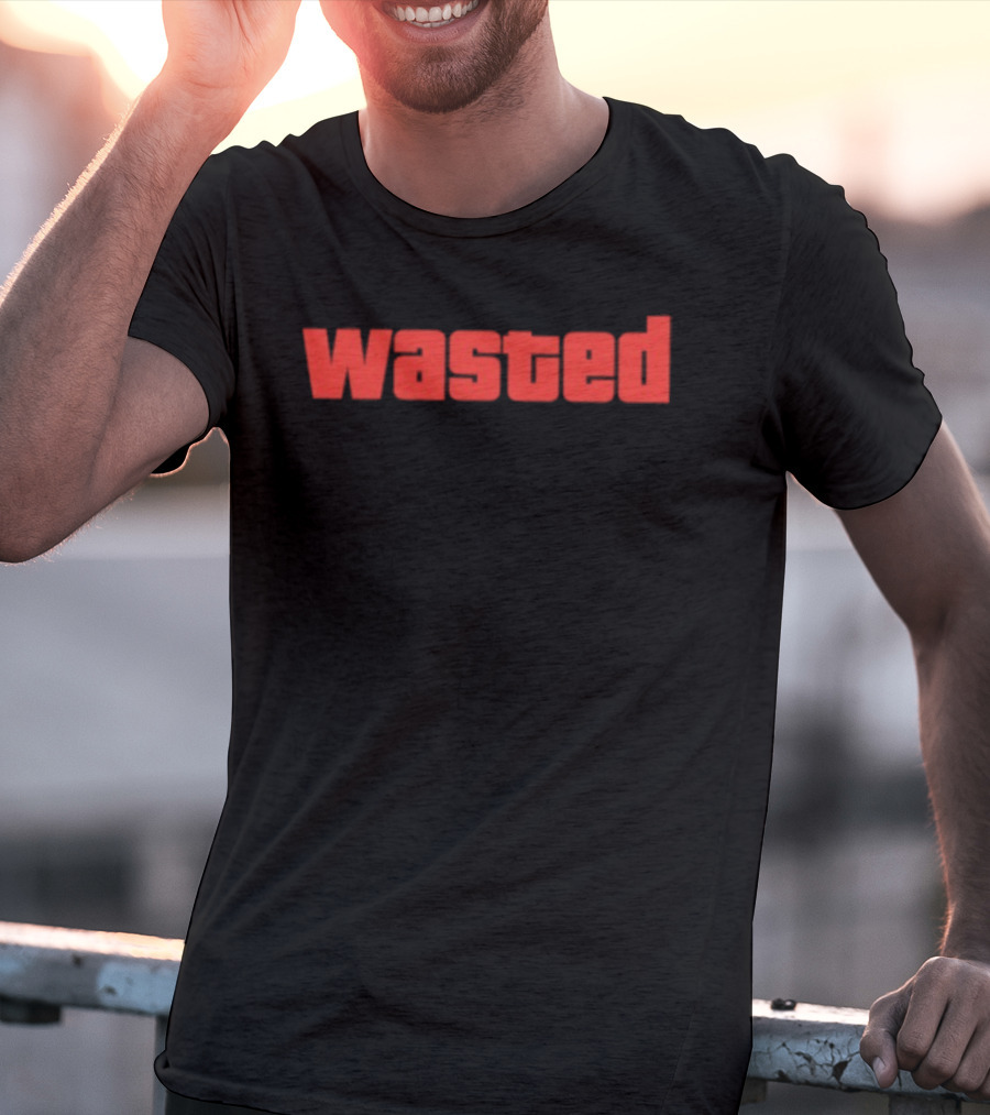 Wasted Grand Theft Auto GTA Video Game T-Shirt