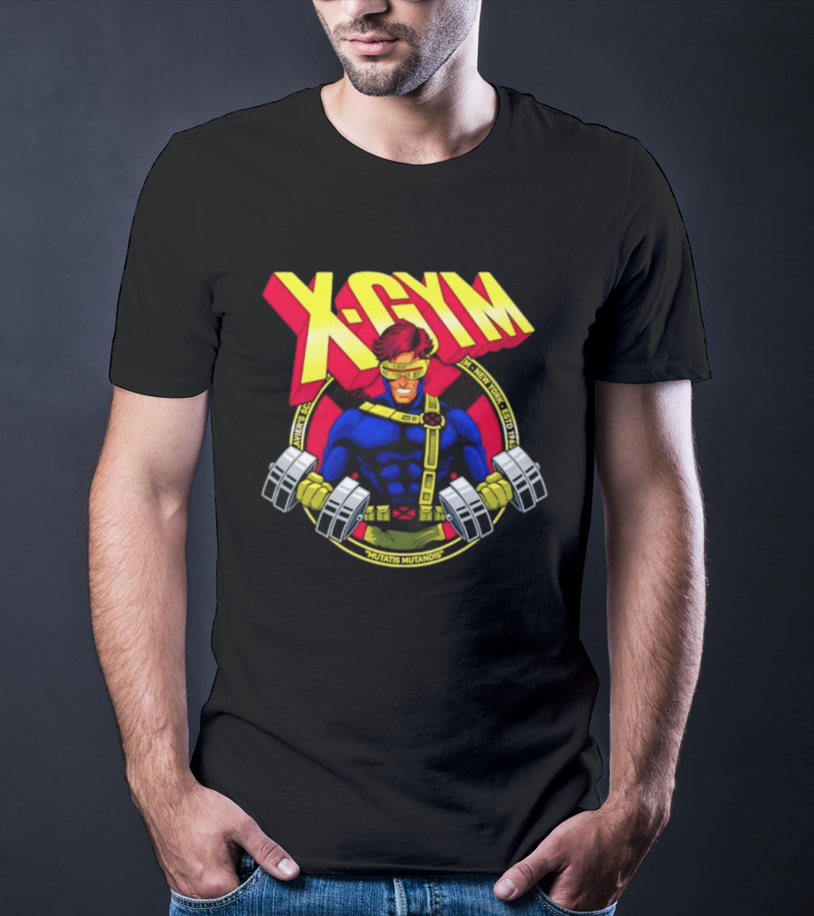 X Gym Cyclops Xavier's School New York Mutatis Mutandis Estd 1963 T-Shirt