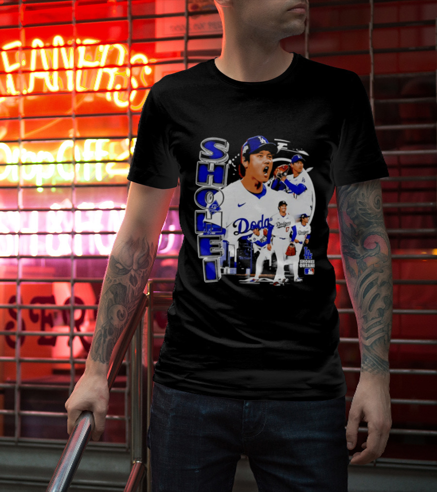Shohei Ohtani Los Angeles Dodgers MLB 2026 Dodgers Collage T-Shirt