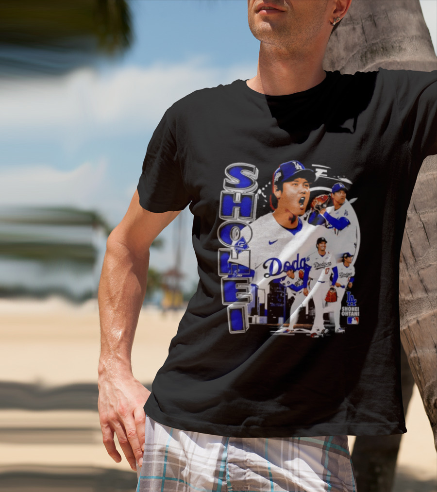 Shohei Ohtani Los Angeles Dodgers MLB 2026 Dodgers Collage T-Shirt