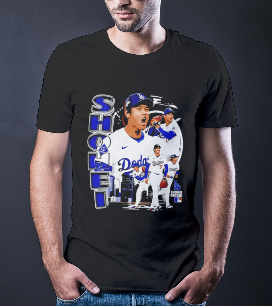 Shohei Ohtani Los Angeles Dodgers MLB 2026 Dodgers Collage T-Shirt