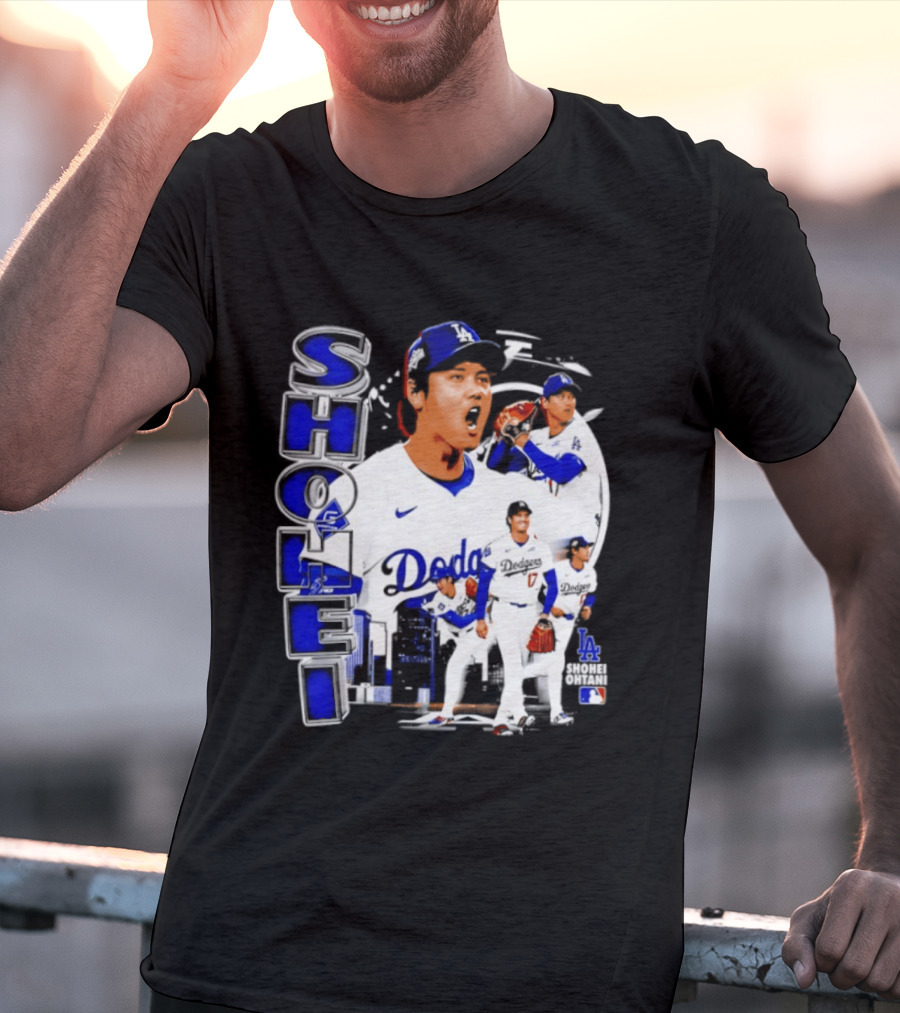 Shohei Ohtani Los Angeles Dodgers MLB 2026 Dodgers Collage T-Shirt
