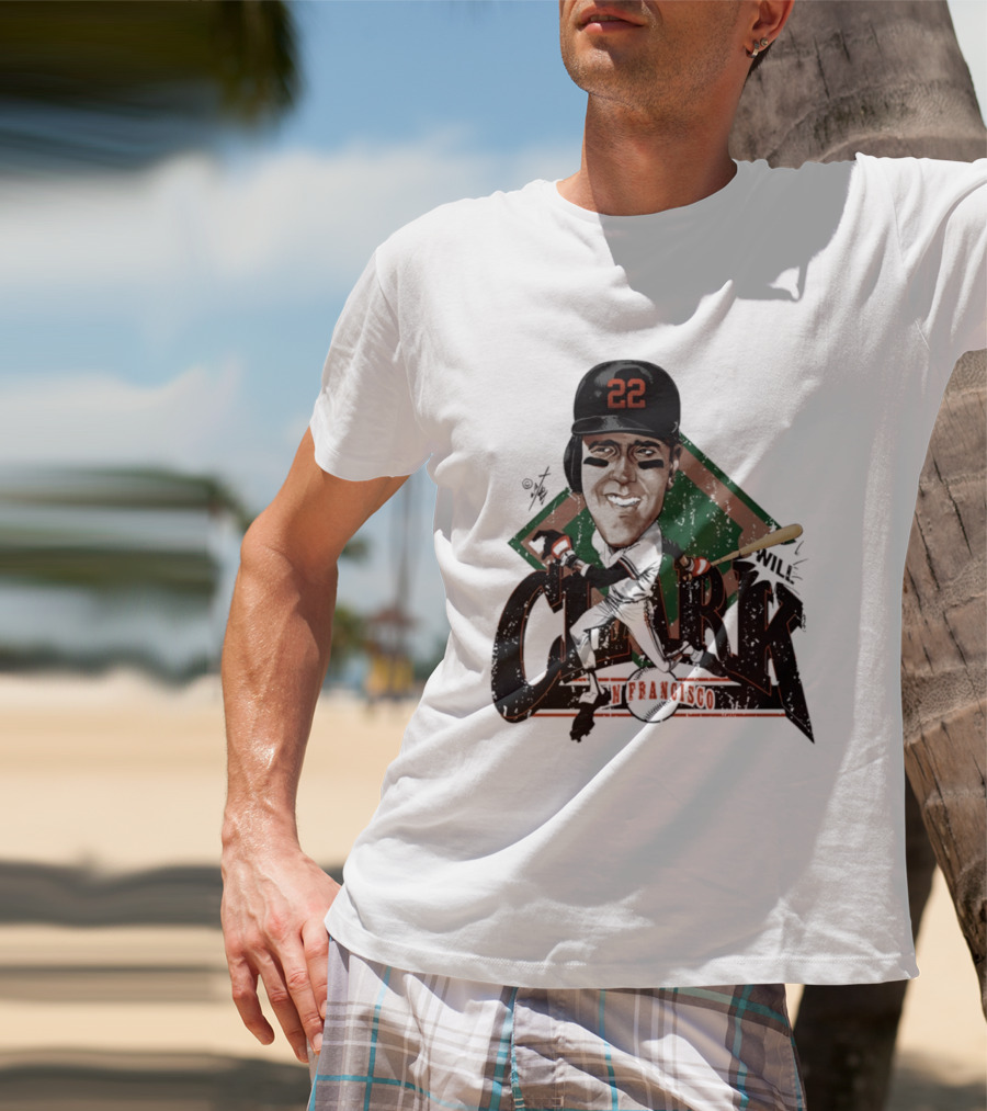 Will Clark San Francisco Giants 22 Bruce Stark Caricature T-Shirt