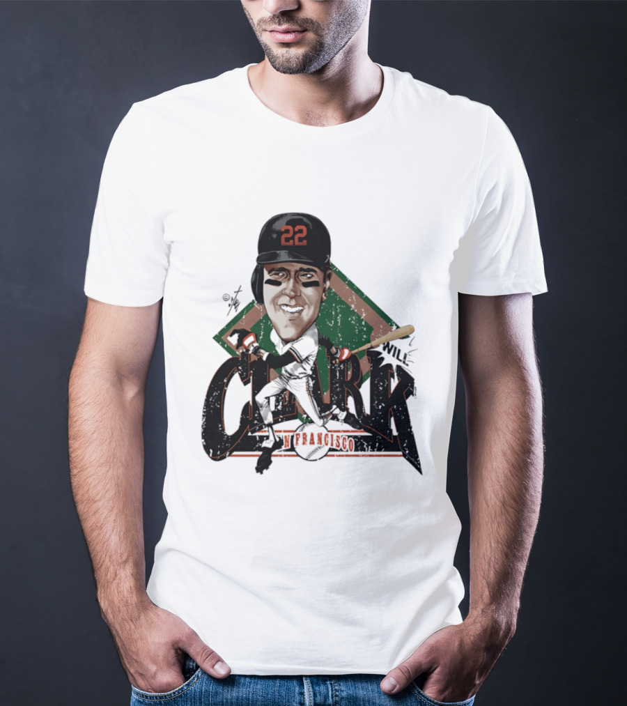 Will Clark San Francisco Giants 22 Bruce Stark Caricature T-Shirt