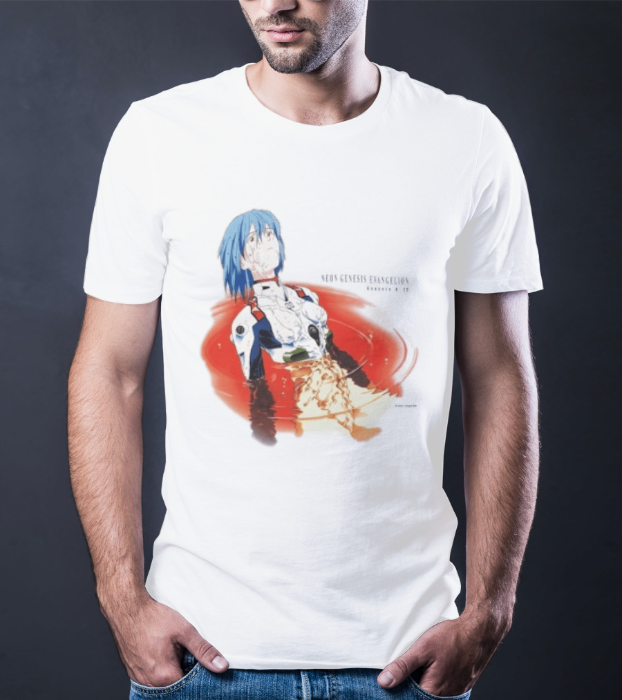 Rei Ayanami Neon Genesis Evangelion Genesis 0 12 Plugsuit Floating Red Liquid Scene T-Shirt