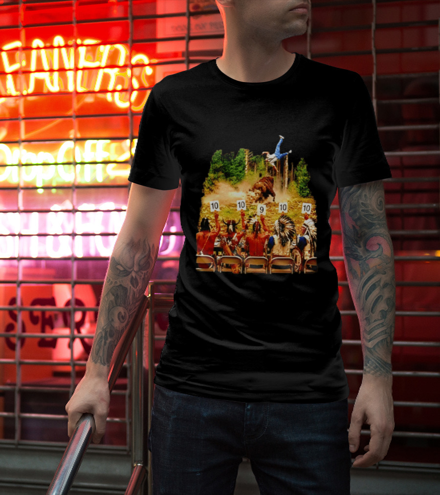 Bison Rodeo Incident Judges Score 10 9 10 T-Shirt
