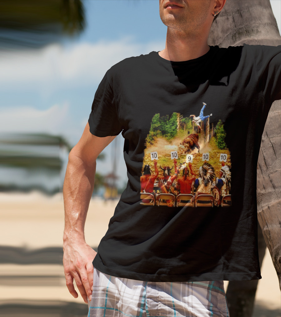 Bison Rodeo Incident Judges Score 10 9 10 T-Shirt