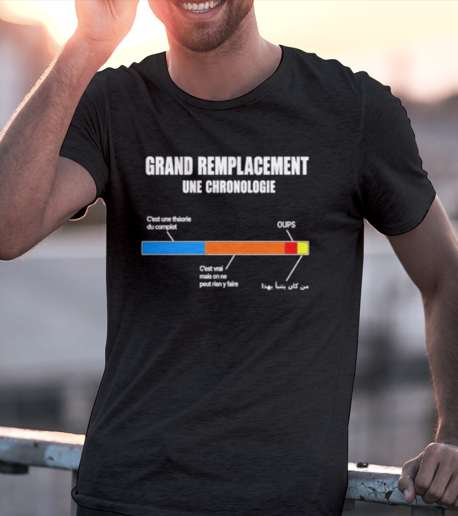 Grand Remplacement Une Chronologie Climat Grande Guerre Problème T-Shirt