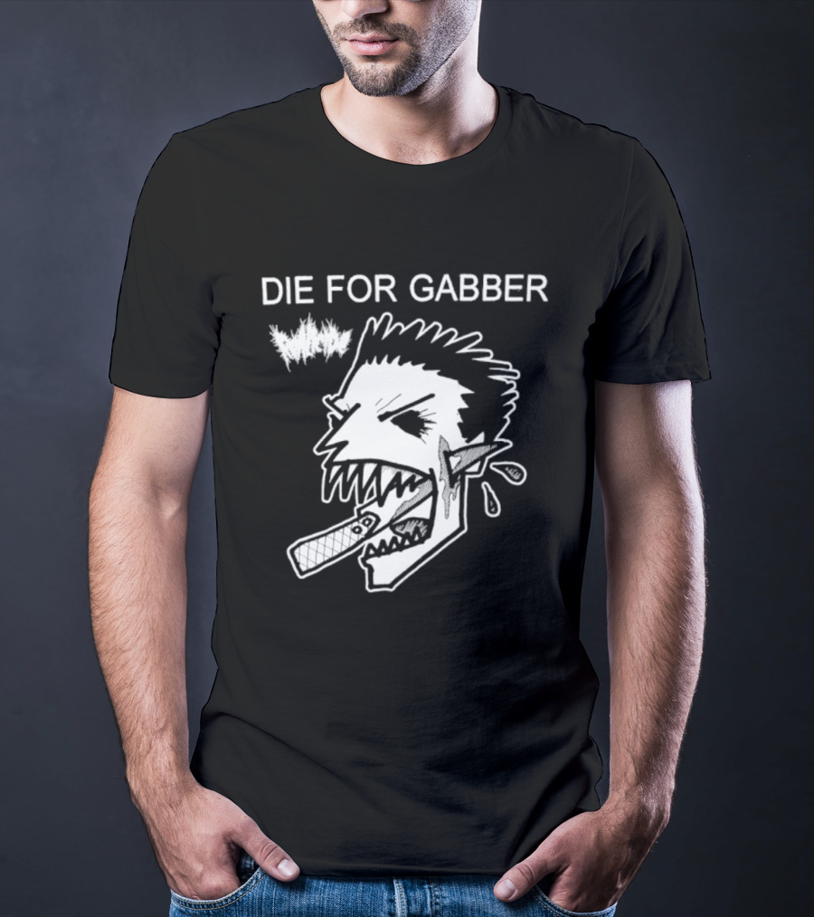 Die For Gabber Roticide Hardcore Music Skullhead T-Shirt