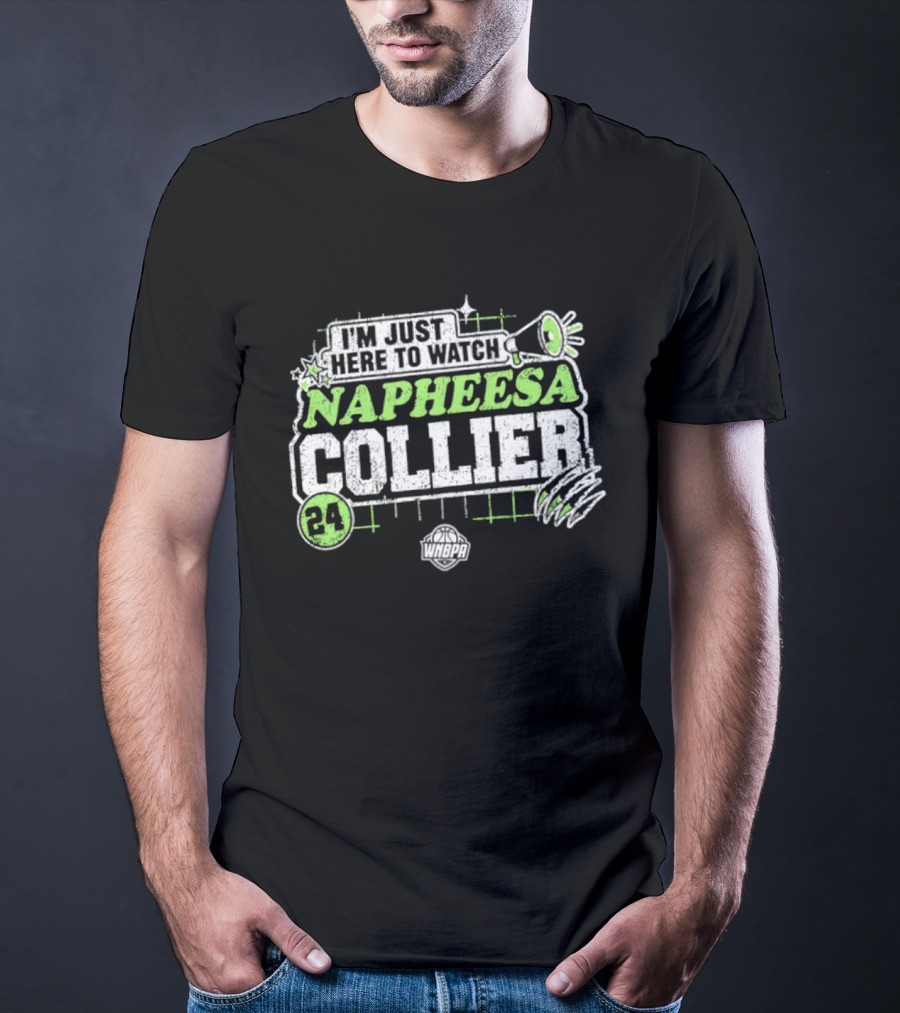I'm Just Here To Napheesa Collier 24 Minnesota Lynx WNBA T-Shirt
