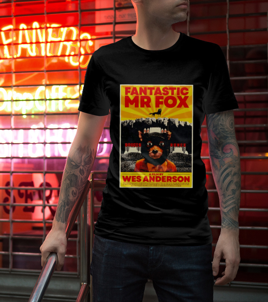 Fantastic Mr Fox Wes Anderson Film Boggis Bunce Bean Be An Animal T-Shirt