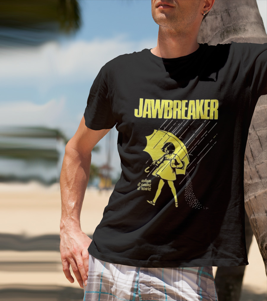 Jawbreaker When It Pains It Roars 2025 Japan Autumn Umbrella Girl T-Shirt
