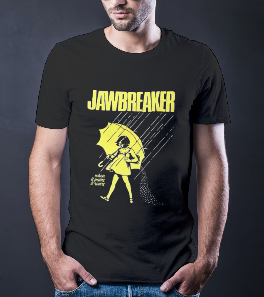 Jawbreaker When It Pains It Roars 2025 Japan Autumn Umbrella Girl T-Shirt