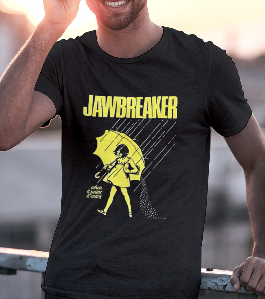 Jawbreaker When It Pains It Roars 2025 Japan Autumn Umbrella Girl T-Shirt