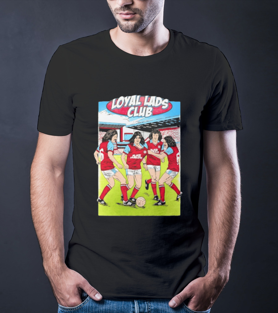 Loyal Lads Club Black Sabbath Heavy Metal Football Team Retro Comic T-Shirt