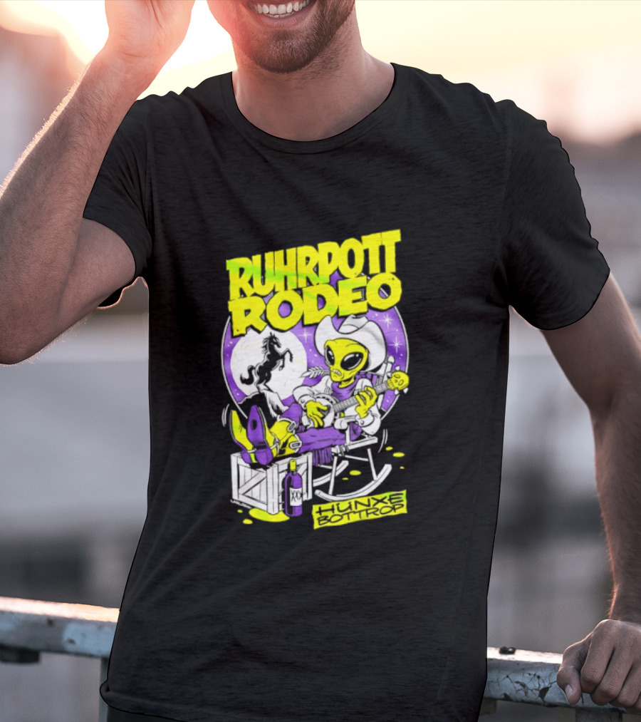 Ruhrpott Rodeo Hunxe Bottrop Extraterrestrial Banjo Player T-Shirt