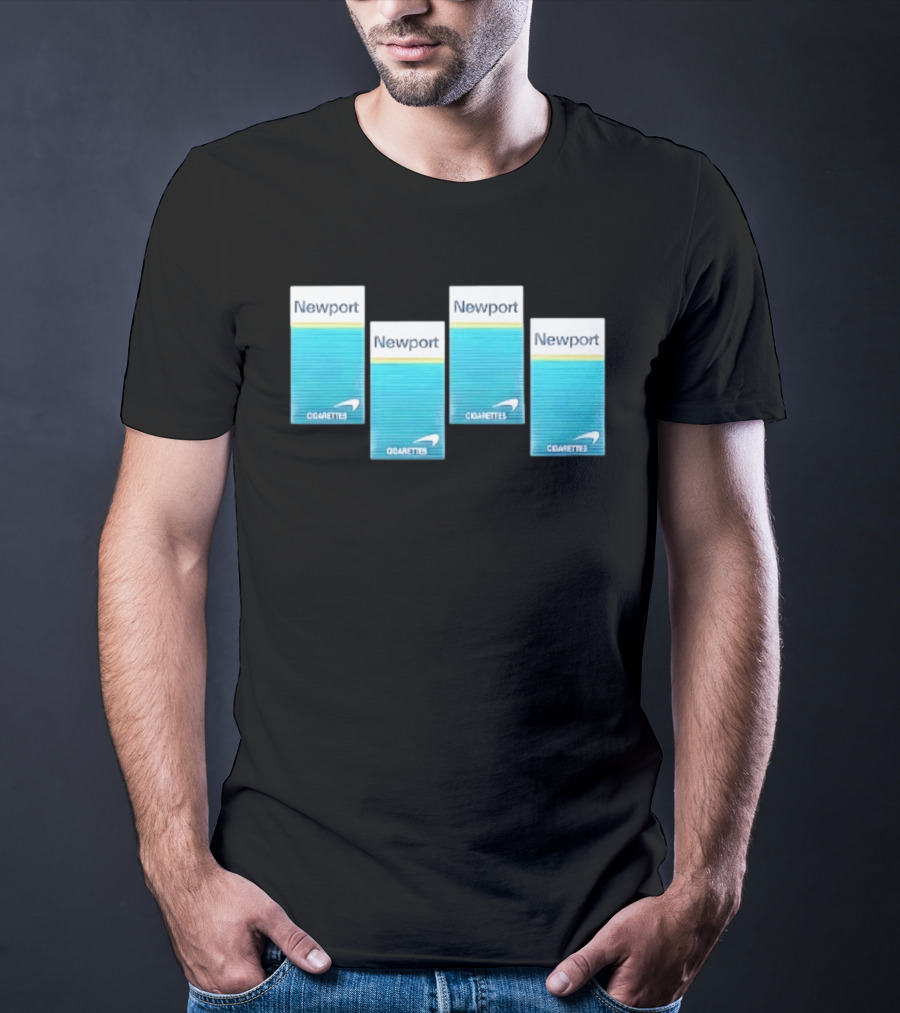 Newport Menthol Cigarettes Iconic Tobacco Packs T-Shirt