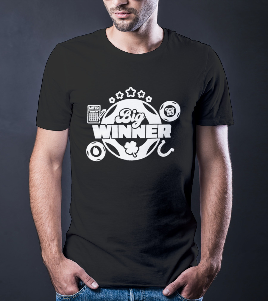 SC Education Lottery Big Winner Horseshoe Clover Luck T-Shirt