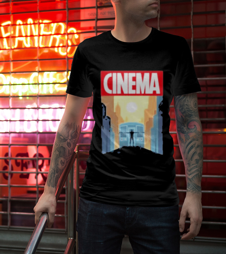 Screencrush Cinema Spidey Subway Sunset Scene T-Shirt