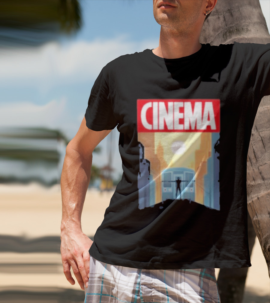 Screencrush Cinema Spidey Subway Sunset Scene T-Shirt