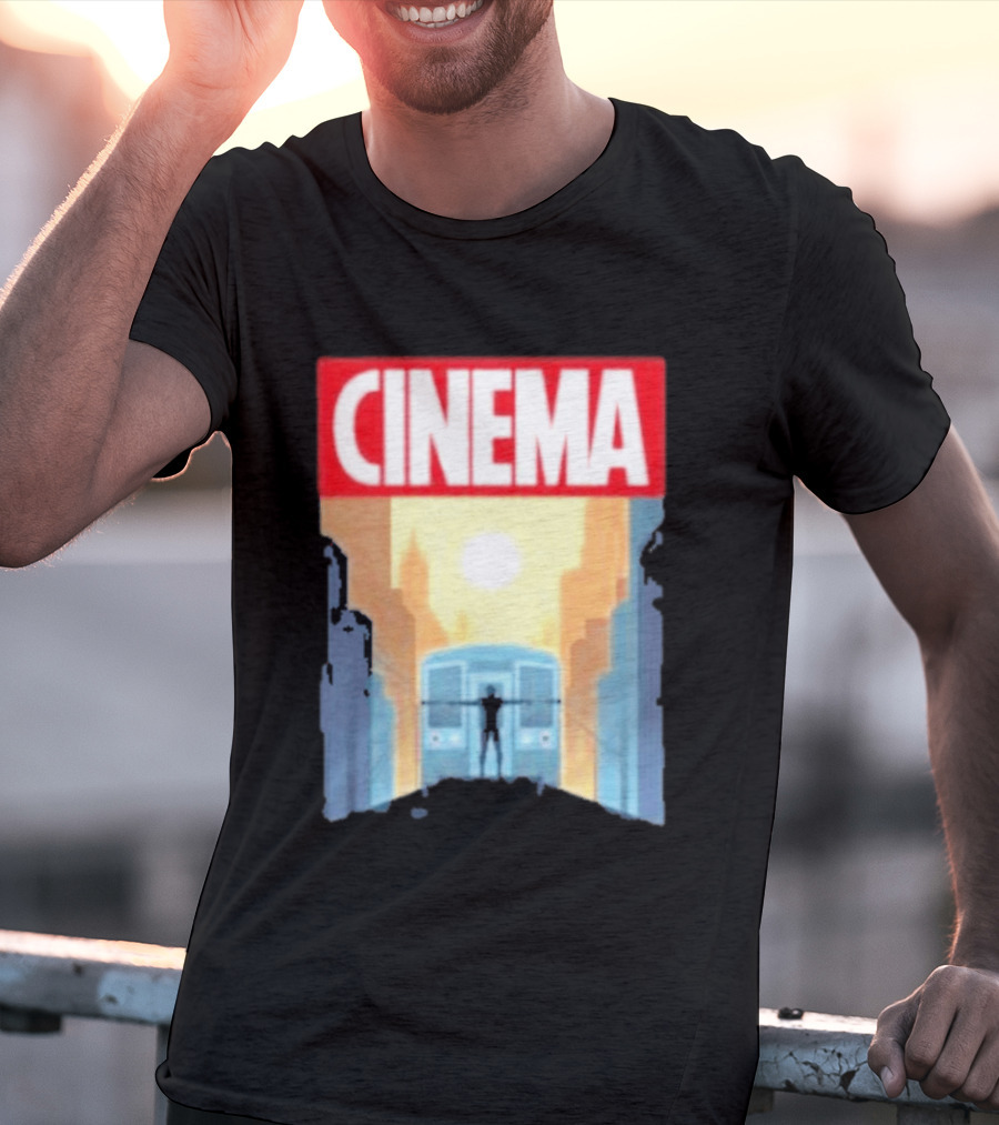 Screencrush Cinema Spidey Subway Sunset Scene T-Shirt