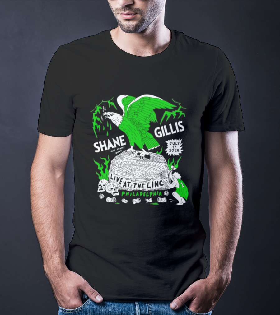 Shane Gillis Live At The Linc Philadelphia July 17 2026 Eagle T-Shirt