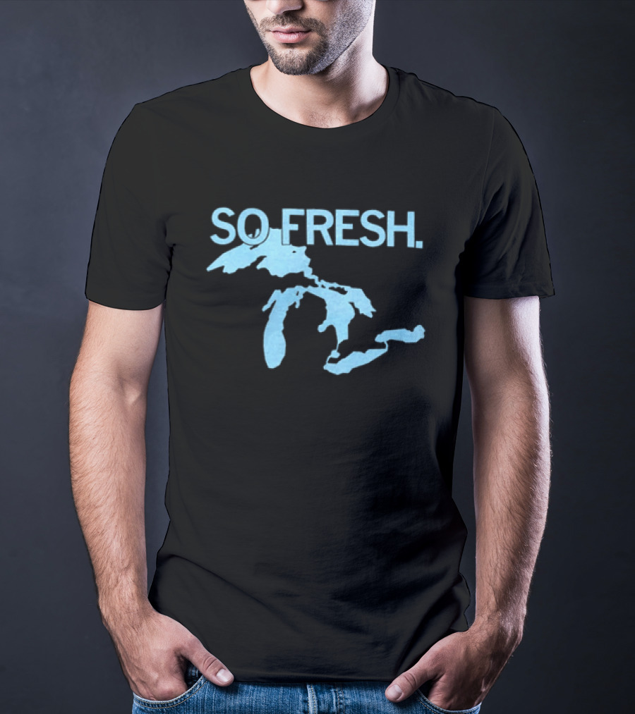 So Fresh Great Lakes Map T-Shirt