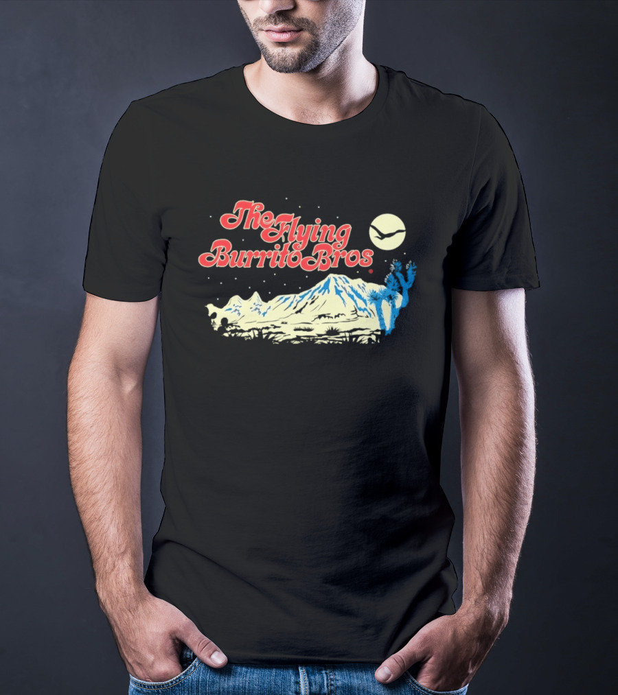 The Flying Burrito Bros Desert Moon Cactus Band T-Shirt