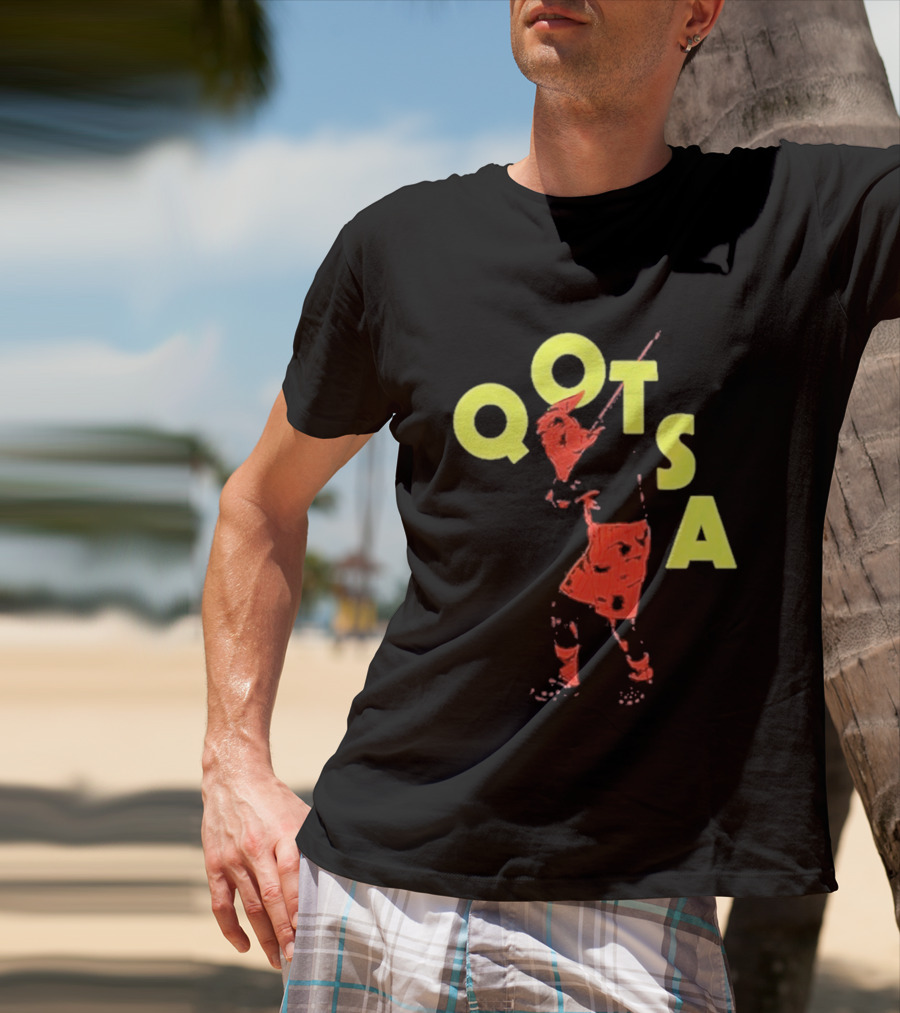 Queens Of The Stone Age QOTSA Executioner Bold Red Yellow T-Shirt
