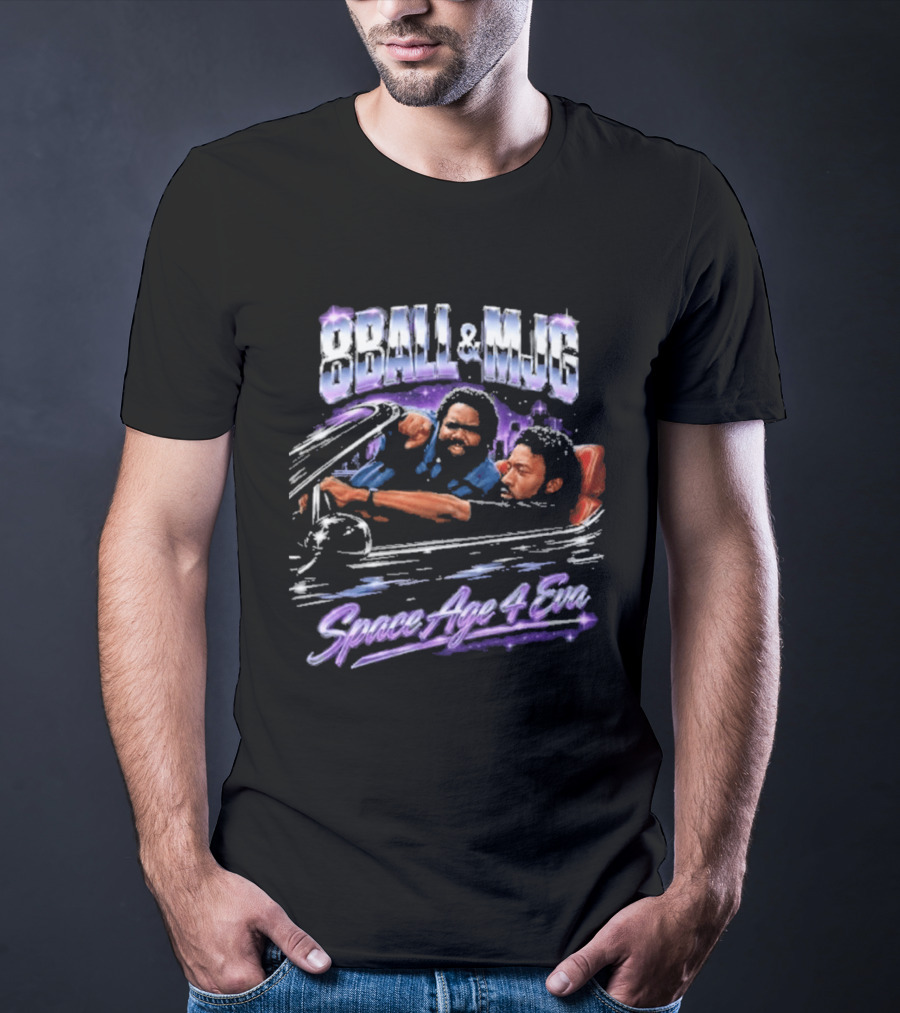 8Ball & MJG Space Age 4 Eva Retro Style Rap T-Shirt
