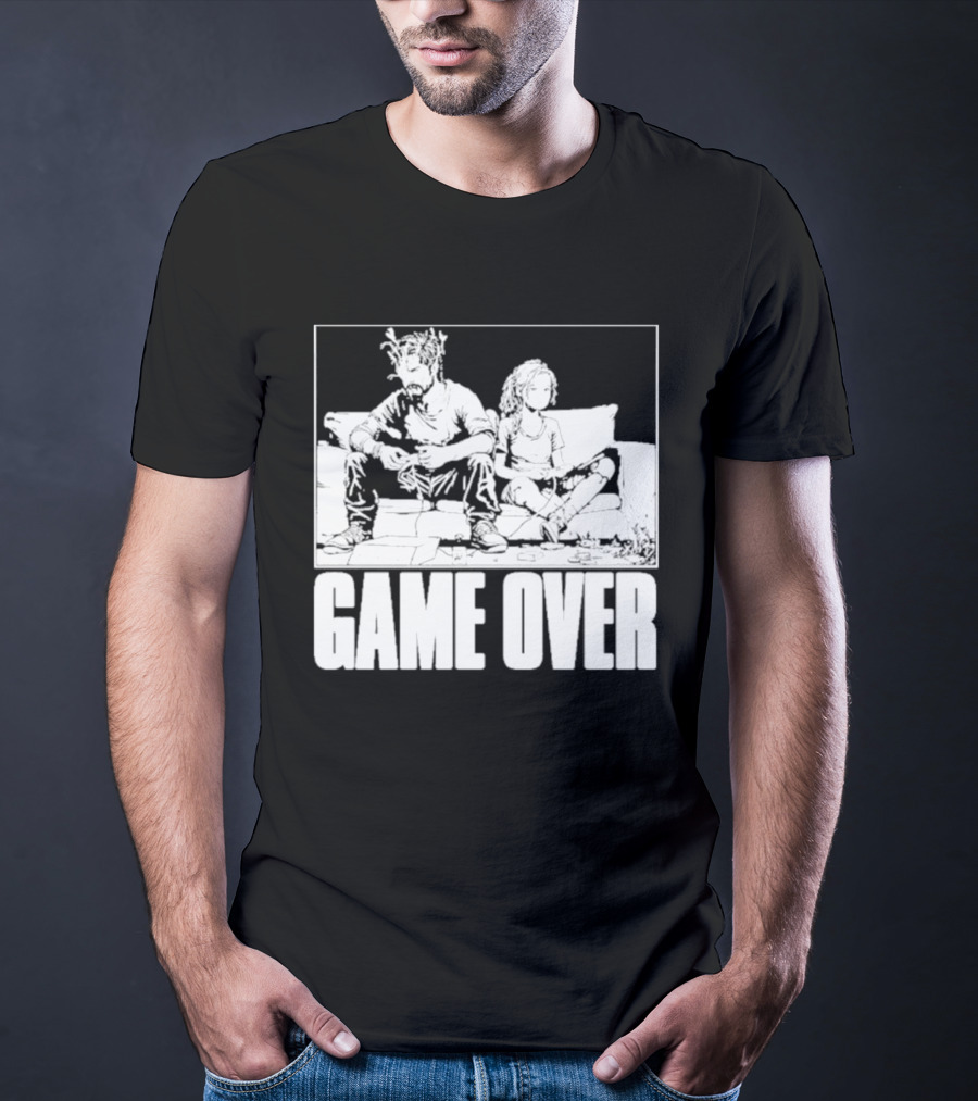 The Reel Rejects TLOU Game Over Couch Scene T-Shirt