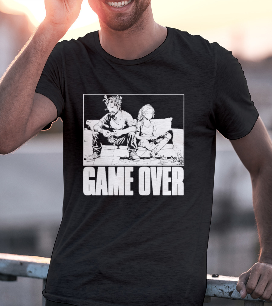 The Reel Rejects TLOU Game Over Couch Scene T-Shirt
