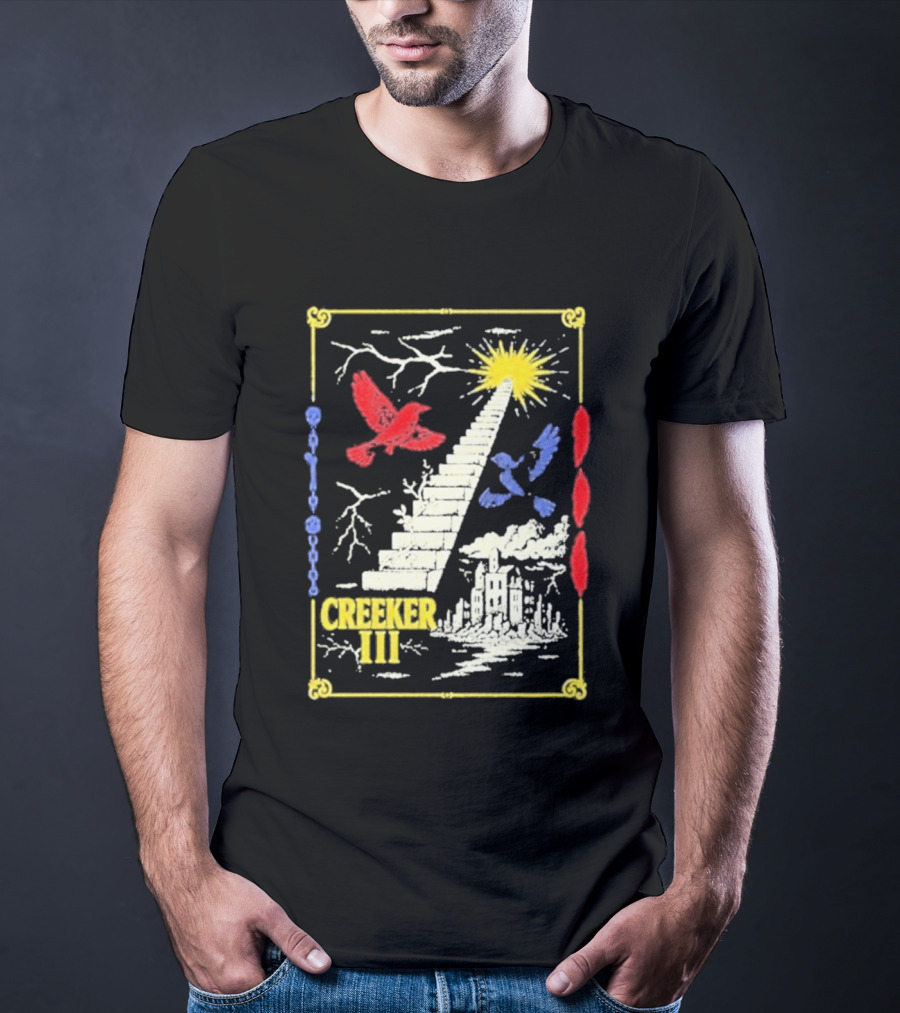 Creeker III Stairway To Sun With Red Bird And Blue Bird T-Shirt
