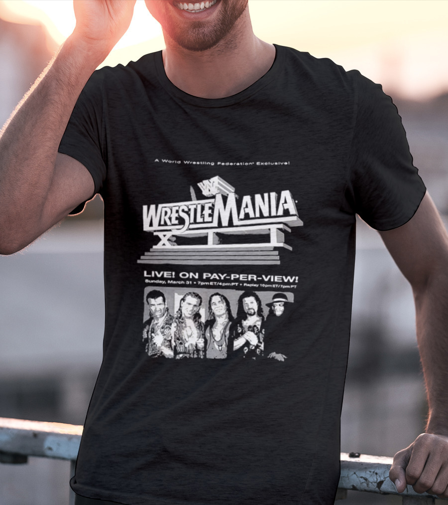 WrestleMania XII World Wrestling Federation Live On Pay Per View March 31 1996 Anaheim T-Shirt