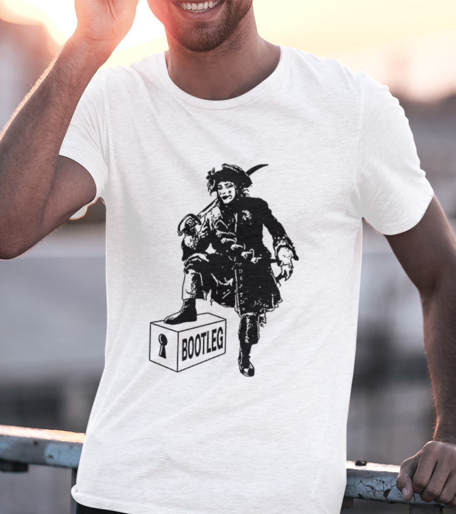 Bootleg The Garden Ghosts Spirits Shades Spectres Apparitions Pirate 2 Sided T-Shirt