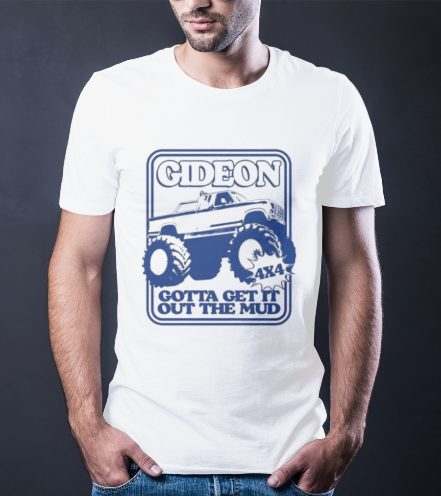 Gideon Monster Truck 4X4 Gotta Get It Out The Mud Ringer T-Shirt