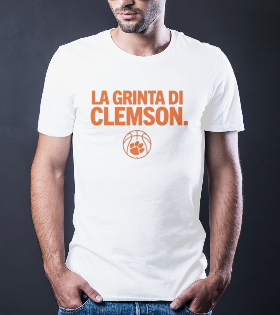 La Grinta Di Clemson Tigers Basketball Paw T-Shirt